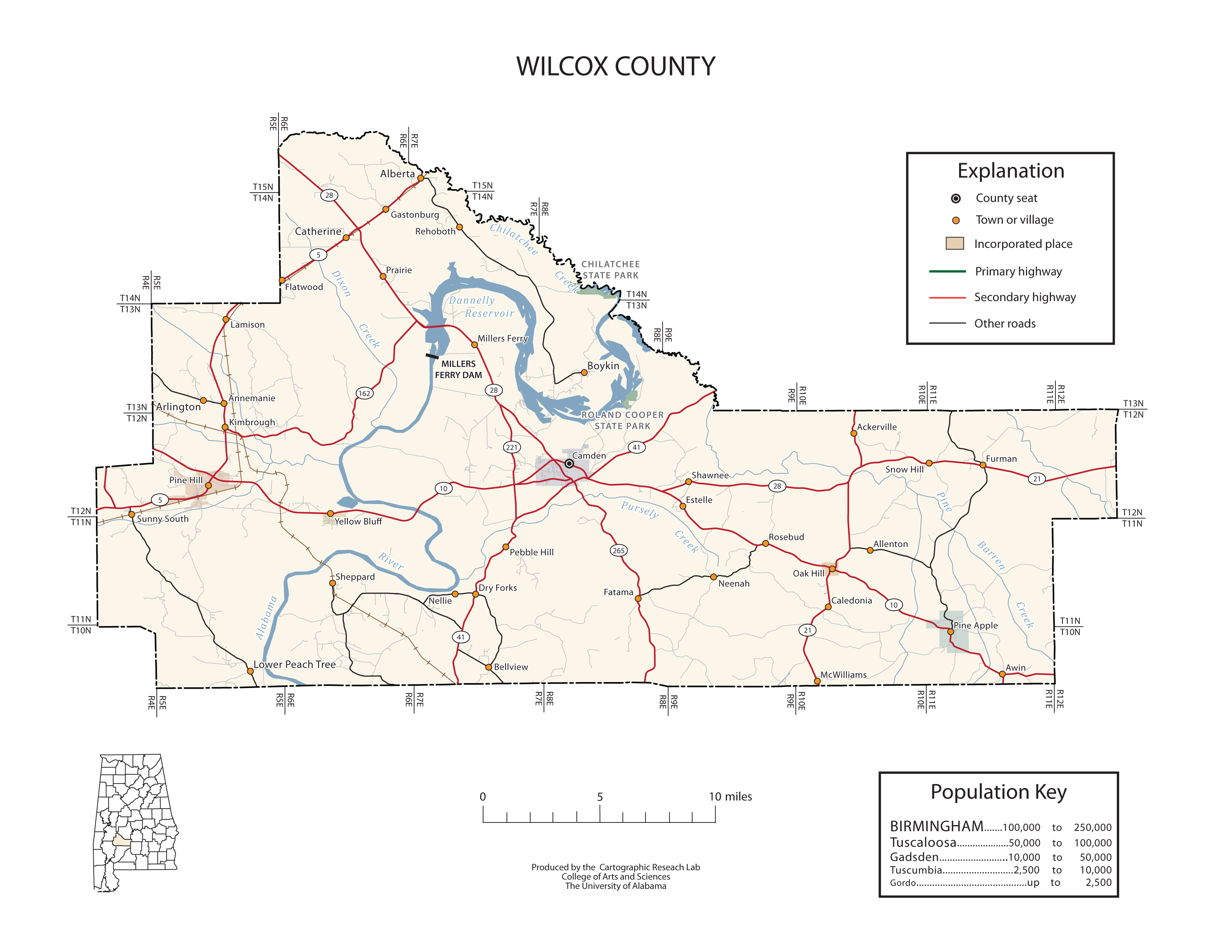 Maps of Wilcox County